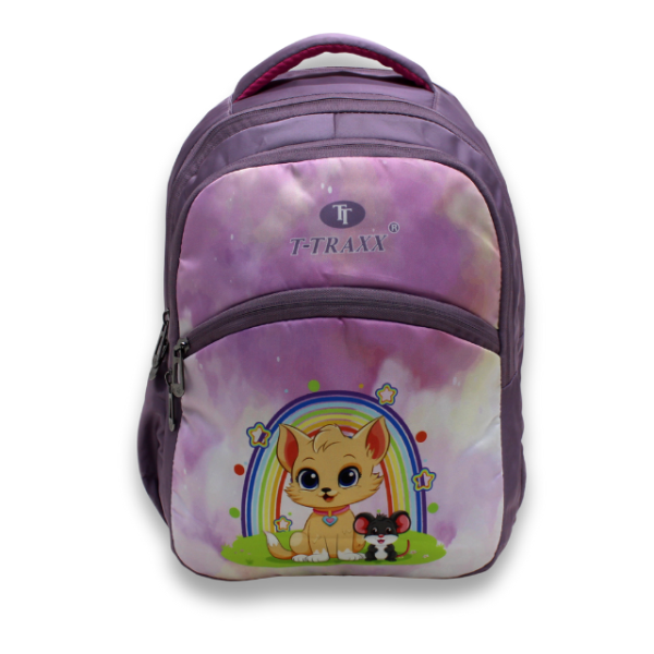 School Backpack for Kids with Padded Straps (Lilac Color)