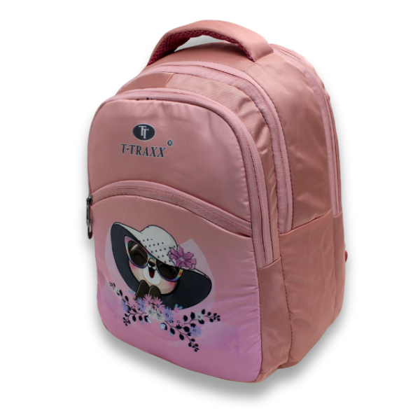 School Backpack for Kids with Padded Straps (Peach Color) - Image 3