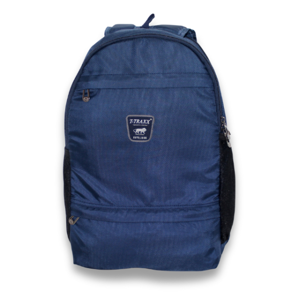 2-in-1 Reversible Organizer Backpack (Navy Blue) - Image 4