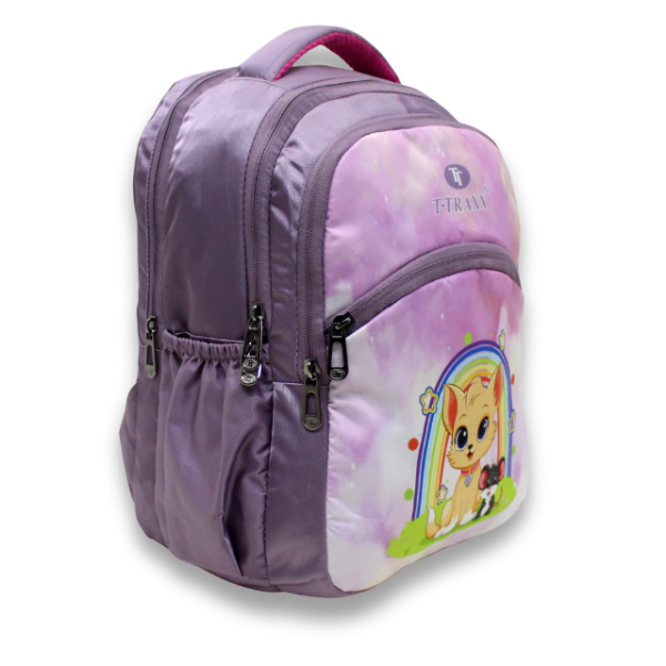 School Backpack for Kids with Padded Straps (Lilac Color) - Image 2