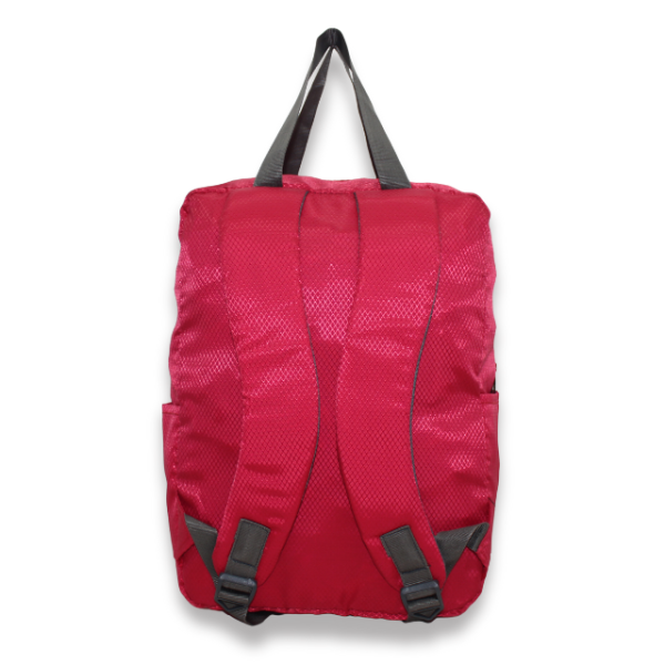 Multi-Pocket Daypack with Broad Straps & Dual Handles (Red Color) - Image 4