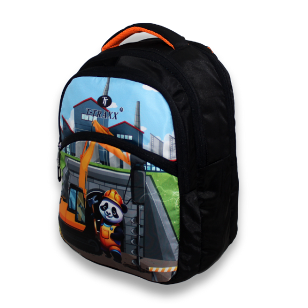 School Backpack for Kids with Padded Straps (Black Color) - Image 3