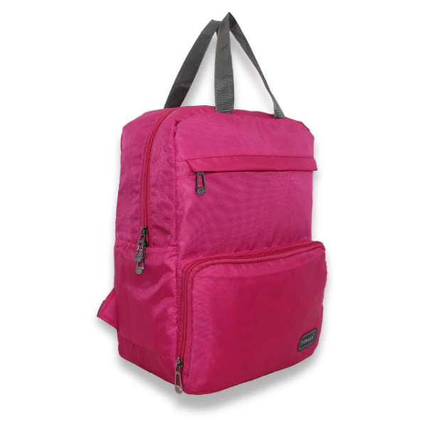 Multi-Pocket Daypack with Broad Straps & Dual Handles ( Pink Color) - Image 2