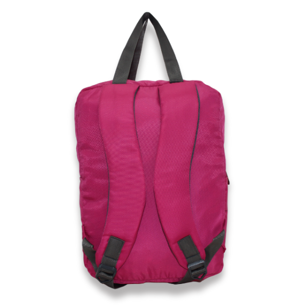 Multi-Pocket Daypack with Broad Straps & Dual Handles ( Pink Color) - Image 4