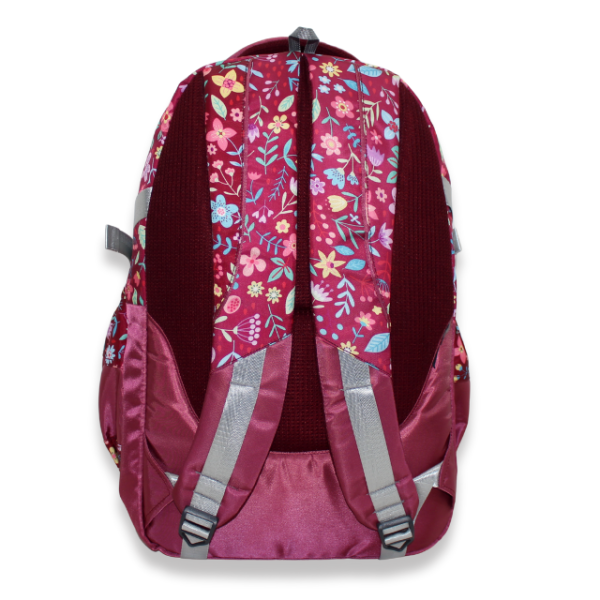 Multi-Pocket Comfort Backpack with Autumn Bloom Print - Image 4