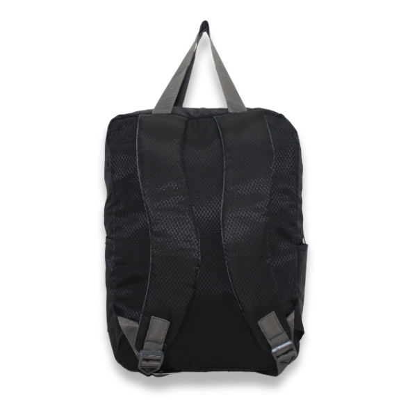 Multi-Pocket Daypack with Broad Straps & Dual Handles ( Black Color) - Image 4