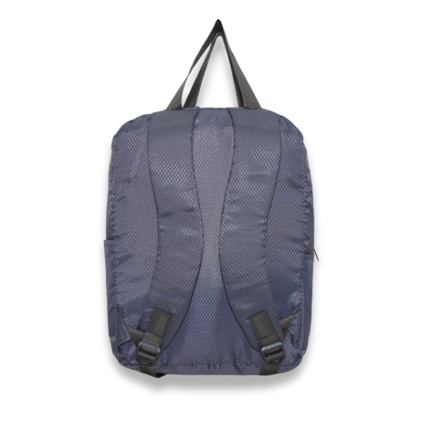 Multi-Pocket Daypack with Broad Straps & Dual Handles (Dark Gray Color) - Image 4