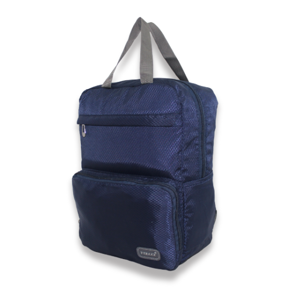 Multi-Pocket Daypack with Broad Straps & Dual Handles (Navy Blue Color) - Image 3