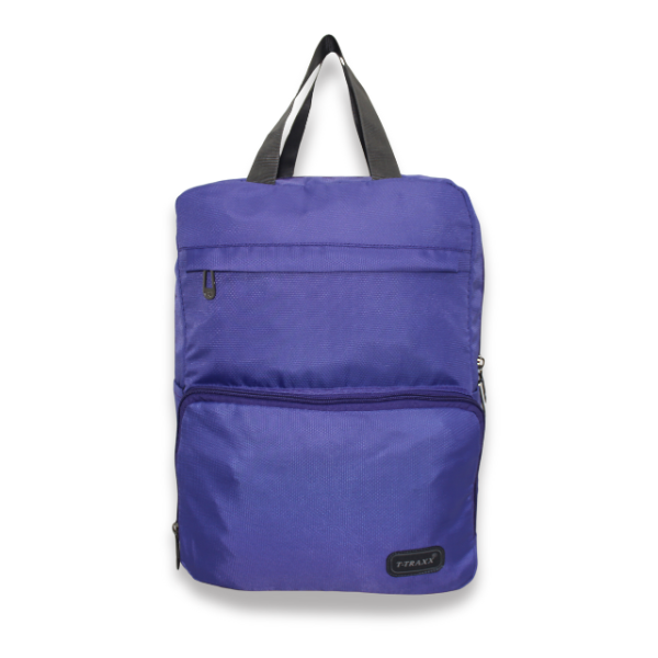 Multi-Pocket Daypack with Broad Straps & Dual Handles (Purple Color)