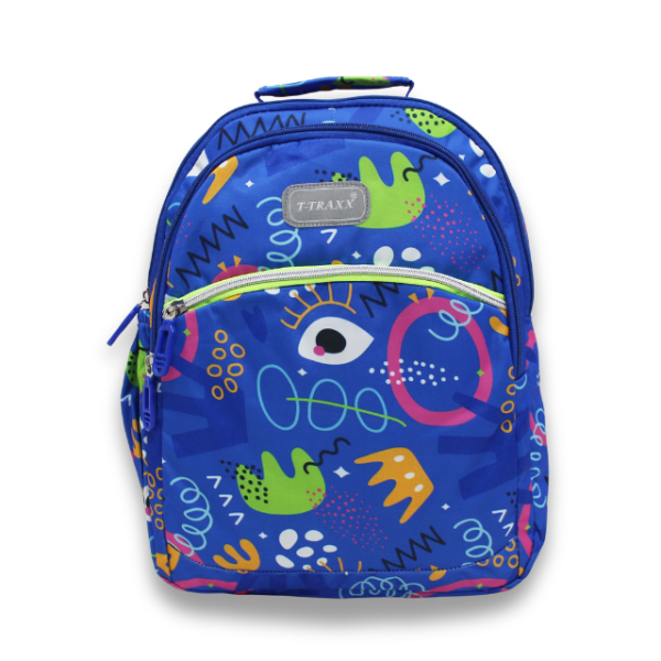 T-TRAXX Doodle Dash Backpack for Kids (Blue Color)