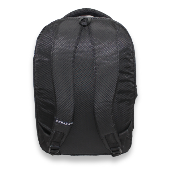 Tech-Savvy Backpack (Black Color Backpack with Geometric Pattern) - Image 4