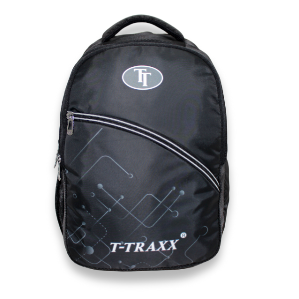 Tech-Savvy Backpack (Black Color Backpack with Futuristic Pattern)