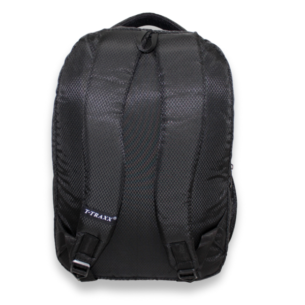 Tech-Savvy Backpack (Black Color Backpack with Futuristic Pattern) - Image 4