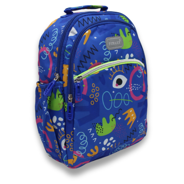 T-TRAXX Doodle Dash Backpack for Kids (Blue Color) - Image 2