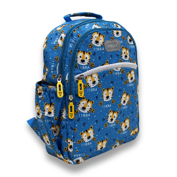 T-TRAXX Roaring Tiger Kids Backpack (Sky Blue Color) - Image 2